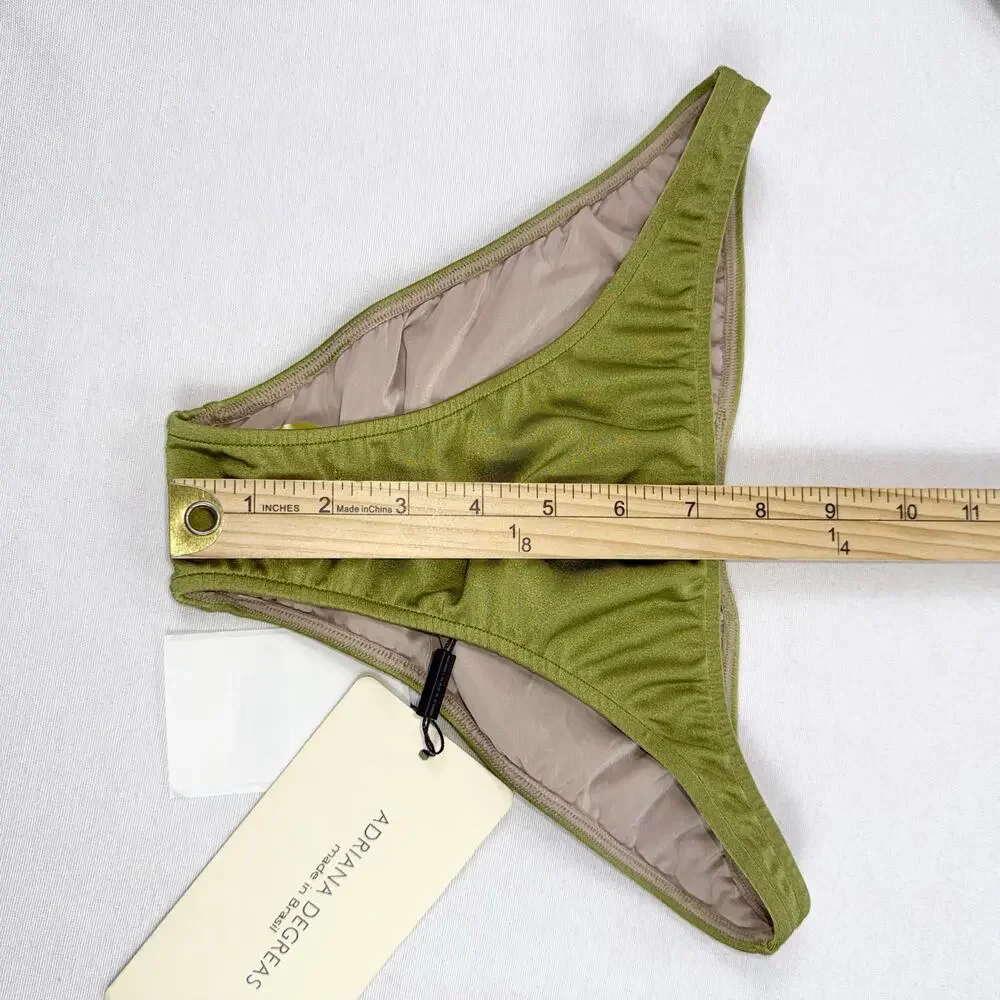 Adriana Degreas Women's Seashell Solid Strapless Bikini Set Medium Pistachio